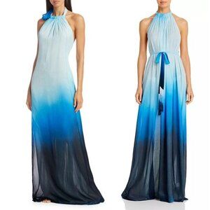 Jonathan Simkhai Dress Ombre Swim Cover-Up Maxi Blue Size S | NWT Resort Patio